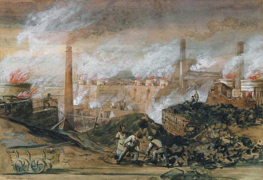 Dowlais Ironworks (1840) نوشته جورج چایلدز (1798-1875)